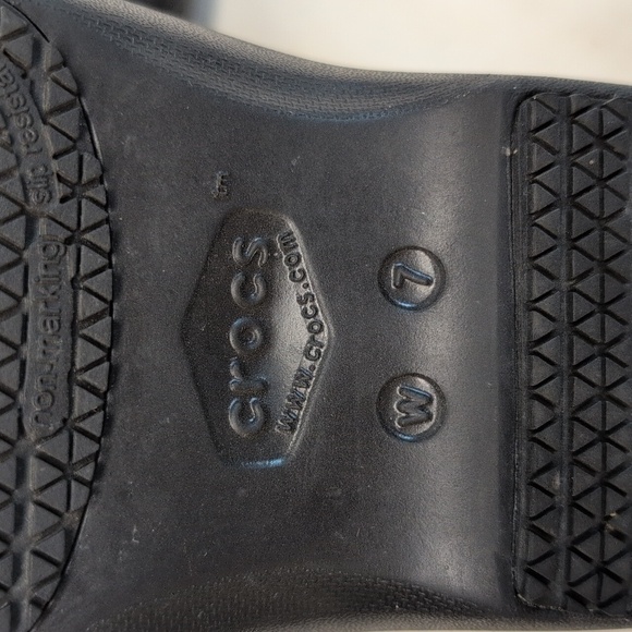 Crocs Women's Neria Pro Work Black Clog Size 7 - Picture 8 of 8